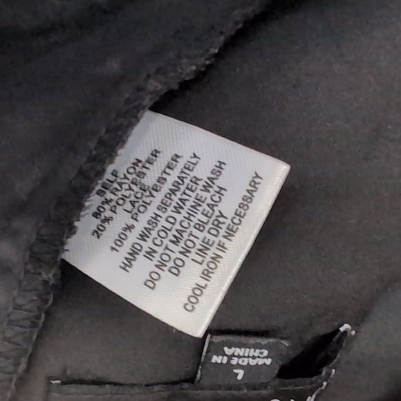 Cotton Candy LA Black Satin Tie-Up Tank Cropped Size Large - Picture 6 of 6